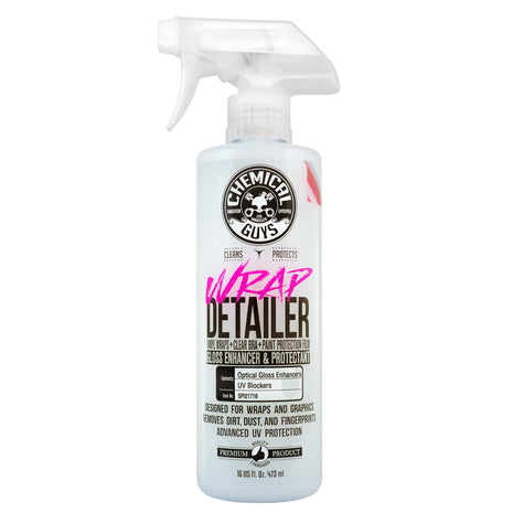 Chemical Guys Wrap Detailer Gloss Enhancer & Protectant - Quick Detailer Spray for Vinyl Wraps, Clear Bra, Paint Protection Film & Graphics, Cars, Trucks, and More - 16 fl oz