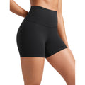 CRZ YOGA Womens Butterluxe Biker Shorts 4'' - High Waisted Booty Workout Volleyball Yoga Spandex Black Small