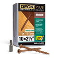 Deck Plus 2-1/2 Inch Epoxy Coated Exterior Wood and Fence Screws #10 x 2-1/2