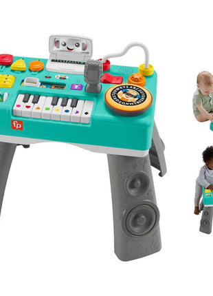 Fisher-Price Baby & Toddler Toy Laugh & Learn DJ Table, Educational Musical Activity Center for Developmental Play Infants Ages 6+ Months