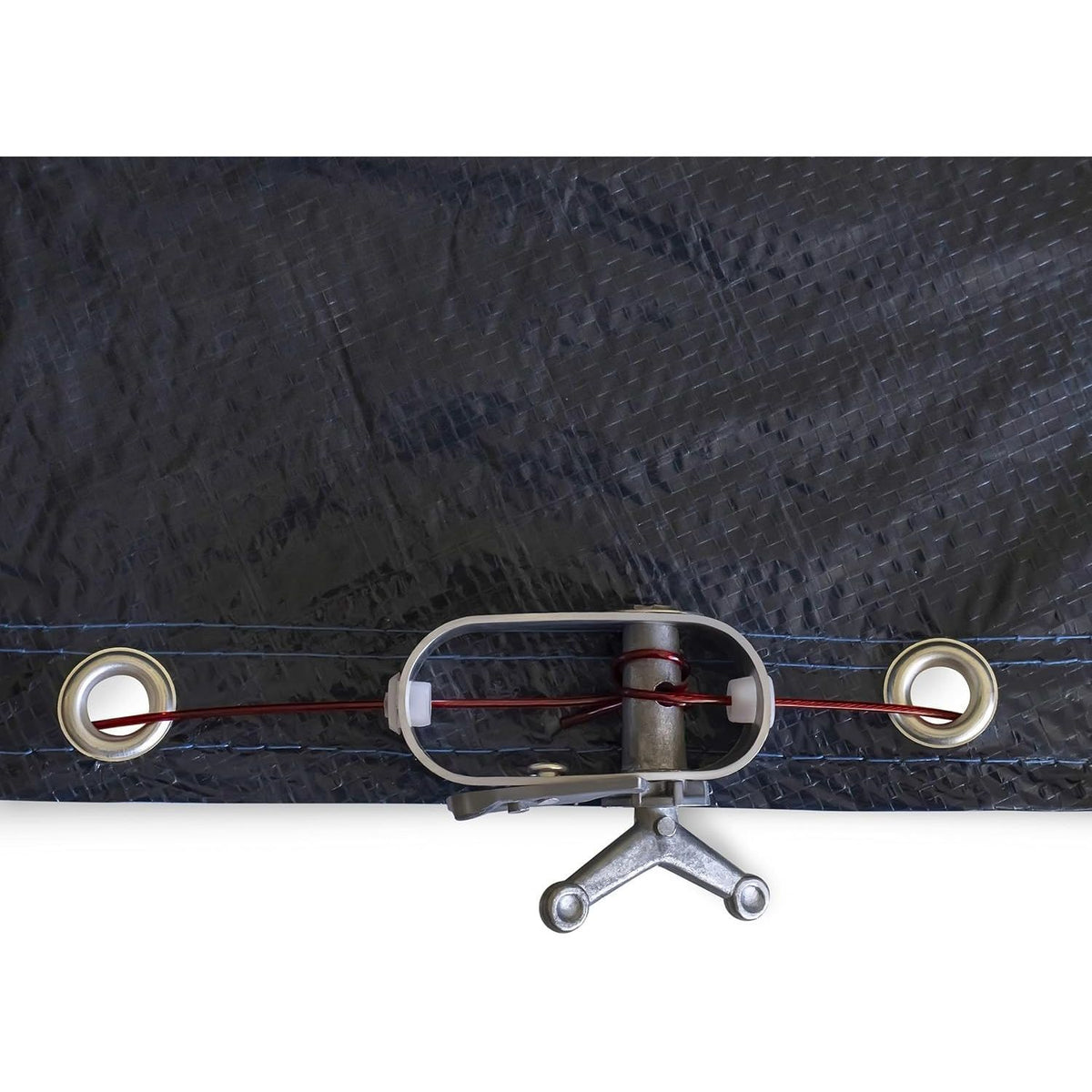 Winter Block 24’ ft. Round Pool Winter Cover for Above Ground Pools - 8-Year Warranty, Cold and UV Resistant, Weatherproof and Durable, Winch & Cable Included