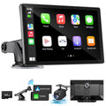 HAUXIY Wireless Apple Carplay Screen for Car 4K Dash Cam, 9