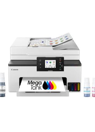 Canon MegaTank MAXIFY GX2020 All-in-One Wireless Color Printer – Print, Copy, Scan with Duplex Printing – Refillable Tank System, Compact Desktop Design – Wireless Print Scan Copy for Home & Office