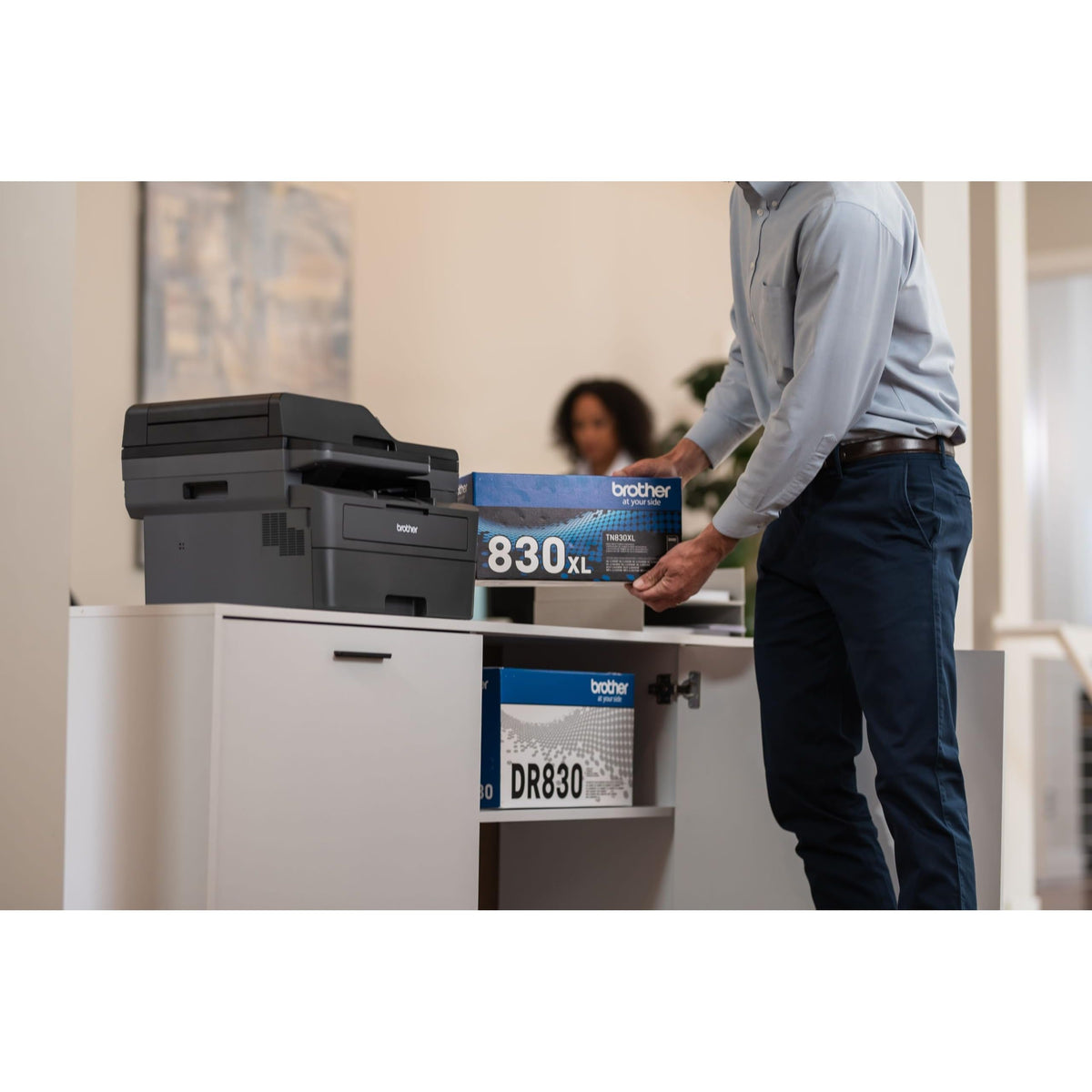 Brother Genuine TN830XL Black High Yield Printer Toner Cartridge - Print up to 3,000 Pages(1)