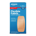 Amazon Basic Care Flexible Fabric Adhesive Bandages, XL (2 in x 4 in), Protection for All Skin Types, Flexible Stretch That Conform to Wounds, 10 Count