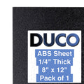 Duco USA-Made ABS Plastic Sheet 1/4 Inch Thick 8