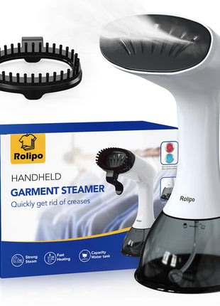 Rolipo Steamer for Clothes 1350W, Clothes Steamer for Home, Office, Travel, Upgraded 400ML Large Capacity Water Tank, Wrinkle Remover