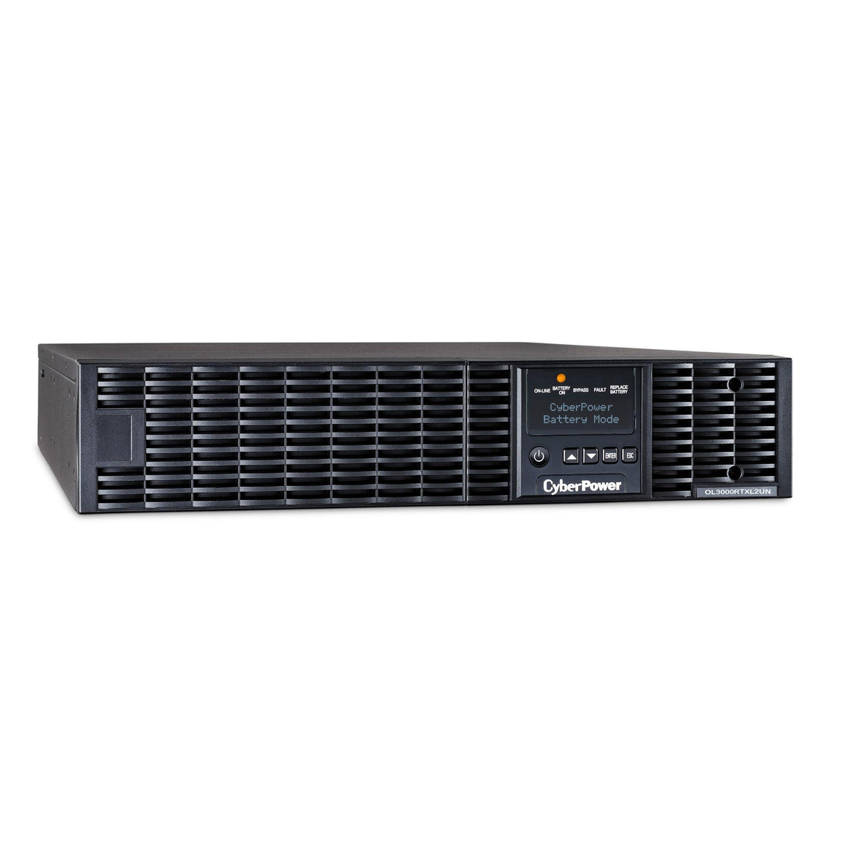 CyberPower OL3000RTXL2UN Smart App Online UPS Battery Backup and Surge Protector, 3000VA/2700W, 7 Outlets, 2U Rack/Tower, Pre-Installed RMCARD205, EBM Option, UL Certified