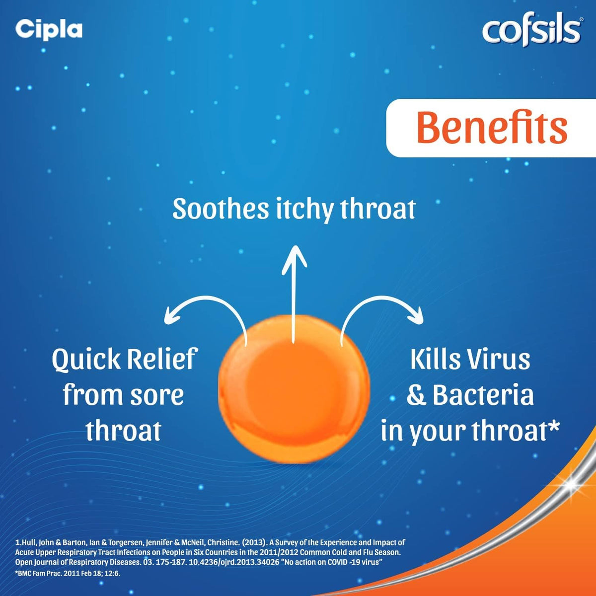 Cipla Cofsils Lozenges (100 Lozenges) | Ginger Lemon Flavour | Quick Relief from Sore Throat, Itchy Throat and Scratchy Throat (10 x 10 Strips)