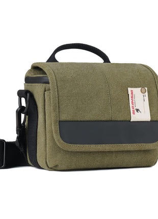 Besnfoto Camera Bag Small Mirrorless Camera Shoulder Bag Purse Waterproof Canvas Cute Compact Camera Messenger Bag Case for Women and Men