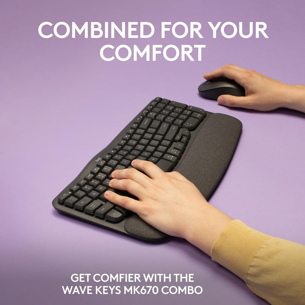 Logitech 920012059 MK670 Wireless Wave Keys Comb