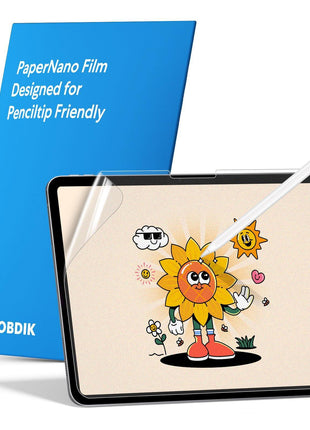 MOBDIK Paperfeel Screen Protector for iPad Air 13 & iPad Pro 13 | 2 Pack Matte Film Crafted for Natural Writing, Anti Glare, Touch Sensitivity