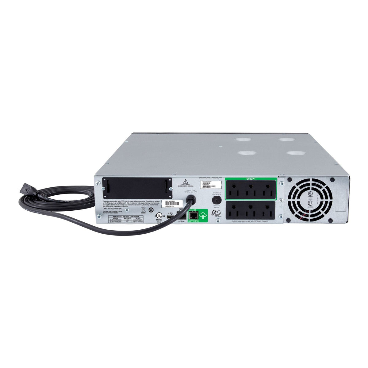 APC 1000VA Smart UPS with SmartConnect, SMT1000RM2UC Rack Mount UPS Battery Backup, Sinewave, AVR, 120V, Line Interactive Uninterruptible Power Supply