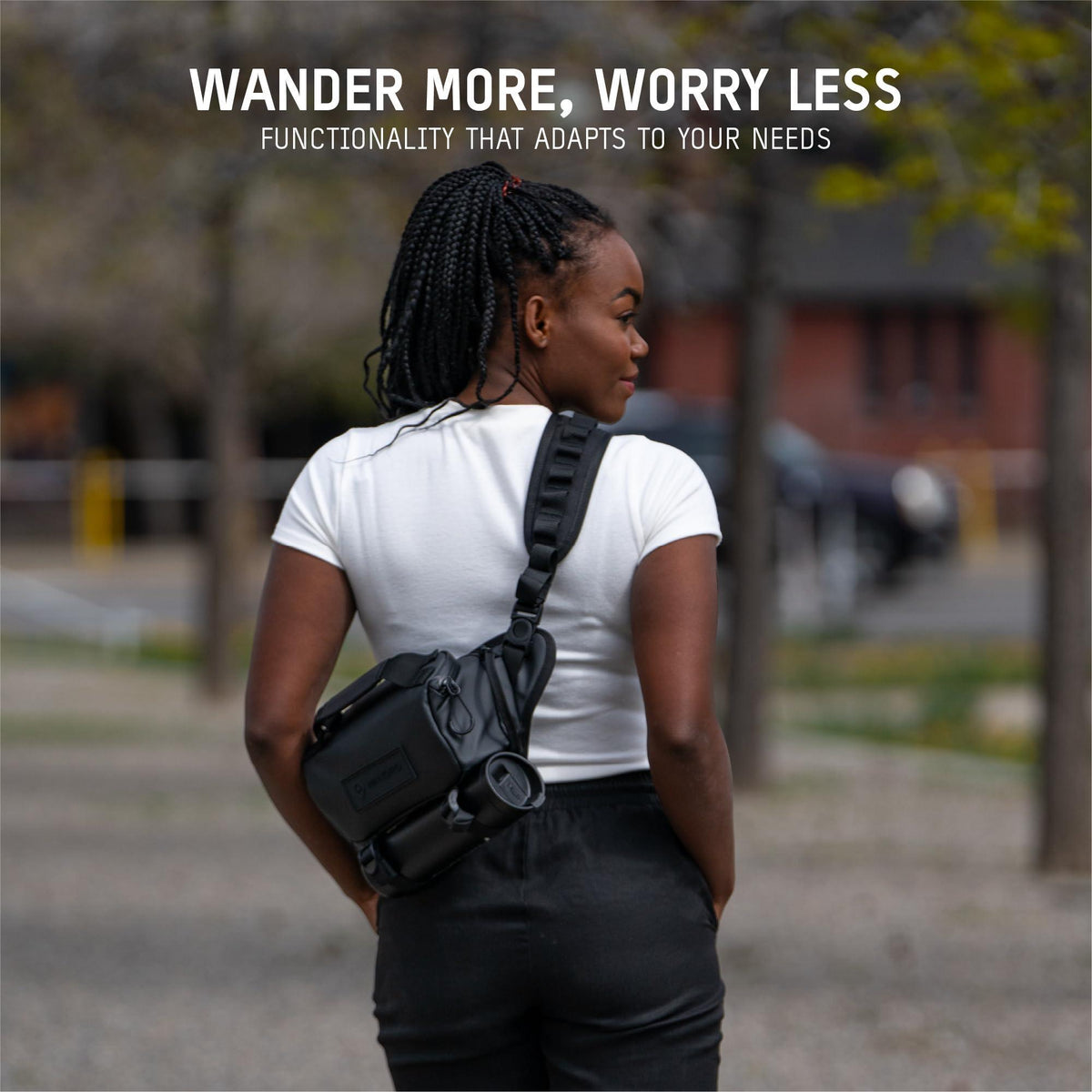 WANDRD ROGUE 3L Sling: Compact Camera Sling and Crossbody Bag with Fast Access, 3-Way Carry– Lightweight Everyday Bag Great for Travel, Photography, and Daily Use (Black)