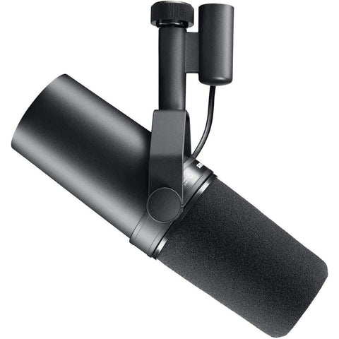 Shure SM7B Microphone - Vocal Dynamic Studio Mic for Broadcast, Podcast, Recording, Gaming & Streaming, XLR, Rugged Construction, Detachable Windscreen, Smooth Sound, Warm Vocals, Wide-Range Frequency
