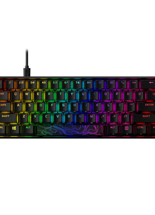 HyperX Alloy Origins 60 - Mechanical Gaming Keyboard, Ultra Compact 60% Form Factor, Double Shot PBT Keycaps, RGB LED Backlit, NGENUITY Software Compatible - Linear HyperX Red Switch,Black
