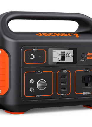 Jackery Portable Power Station Explorer 500, 518Wh Outdoor Solar Generator Mobile Lithium Battery Pack with 110V/500W AC Outlet for Home Use, Emergency Backup,Road Trip Camping (Solar Panel Optional)