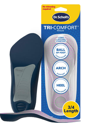 Dr. Scholl's Tri-Comfort Insoles - for Heel; Arch Support and Ball of Foot with Targeted Cushioning (for Women's 6-10)