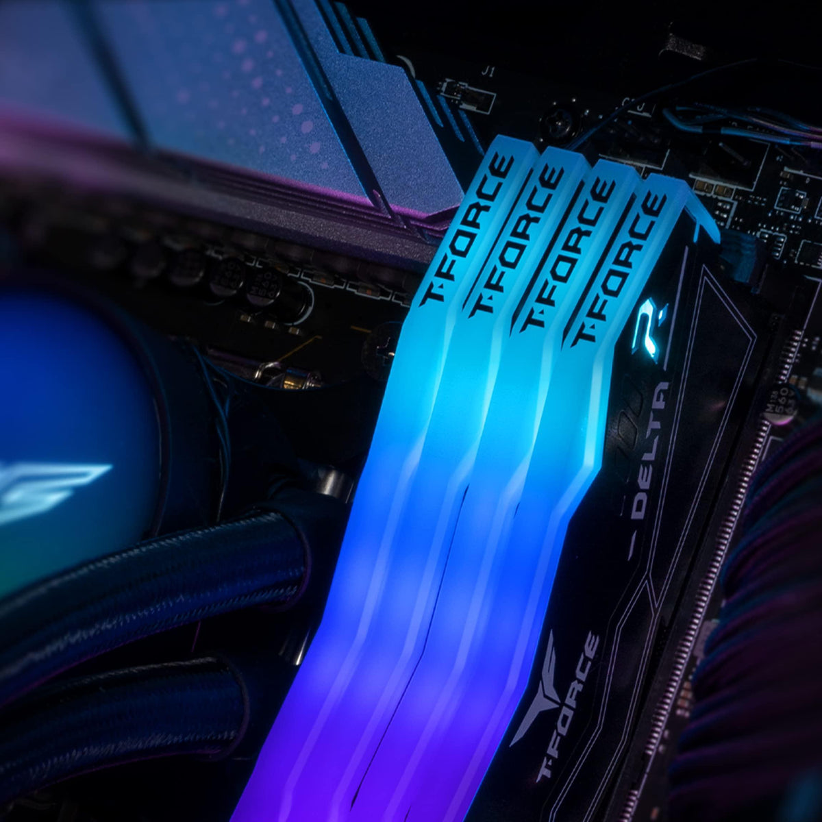 TEAMGROUP T-Force Delta RGB DDR5 Ram 32GB (2x16GB) 6000MHz PC5-48000 CL38 Intel XMP 3.0 & AMD Expo Compatible Desktop Memory Module Ram Black FF3D532G6000HC38GDC01