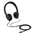 Kensington USB-C Hi-Fi Headphones, On-ear Headphone for Kids, for School, for Adults, Padded Adjustable Headband, 6 ft Cord (K97456WW),Black