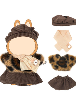 Clothes for Lububu 17cm Dolls(NO Doll) Outfit with Accessories, Patterned | Suit for Lububu, NO Doll, Cute Stylish Dress Up Set