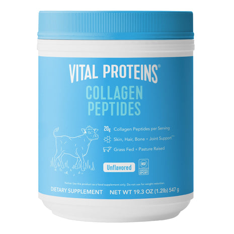 Vital Proteins Collagen Peptides Powder   Grass Fed Collagen Peptides for Hair, Nail, Skin, Bone & Joint Health, Unflavored, 27 Servings