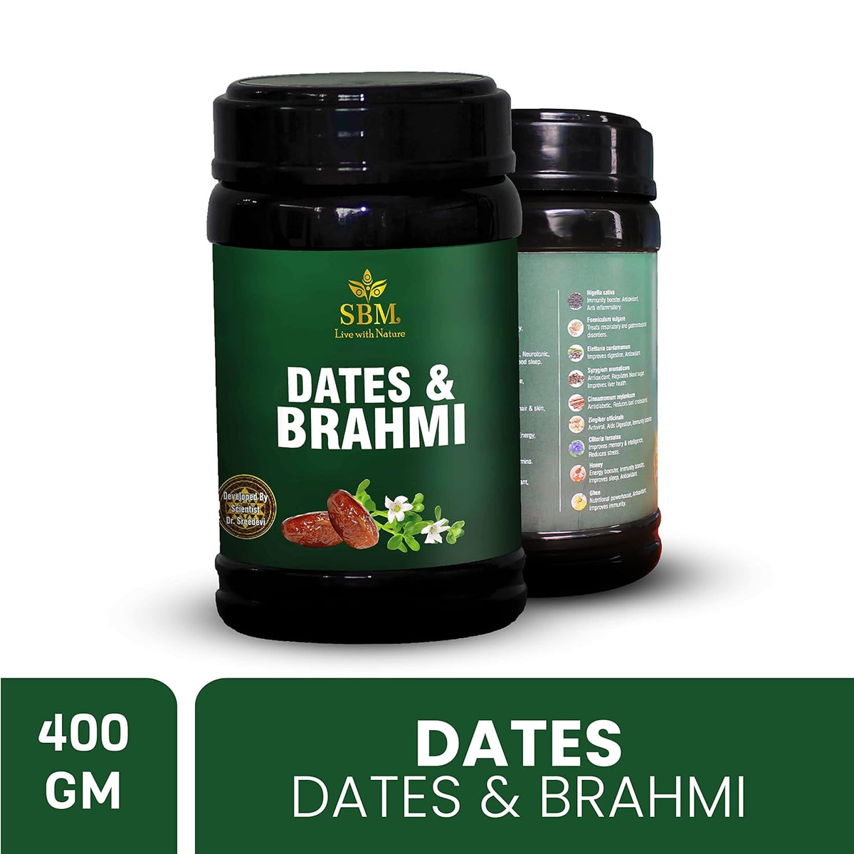 SBM Ayur Dates & Brahmi Lehyam Herbal Jam 450g