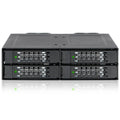ICY DOCK 4 Bay 2.5 NVMe U.2/U.3 SSD PCIe 4.0 Rugged Mobile Rack Enclosure for 5.25