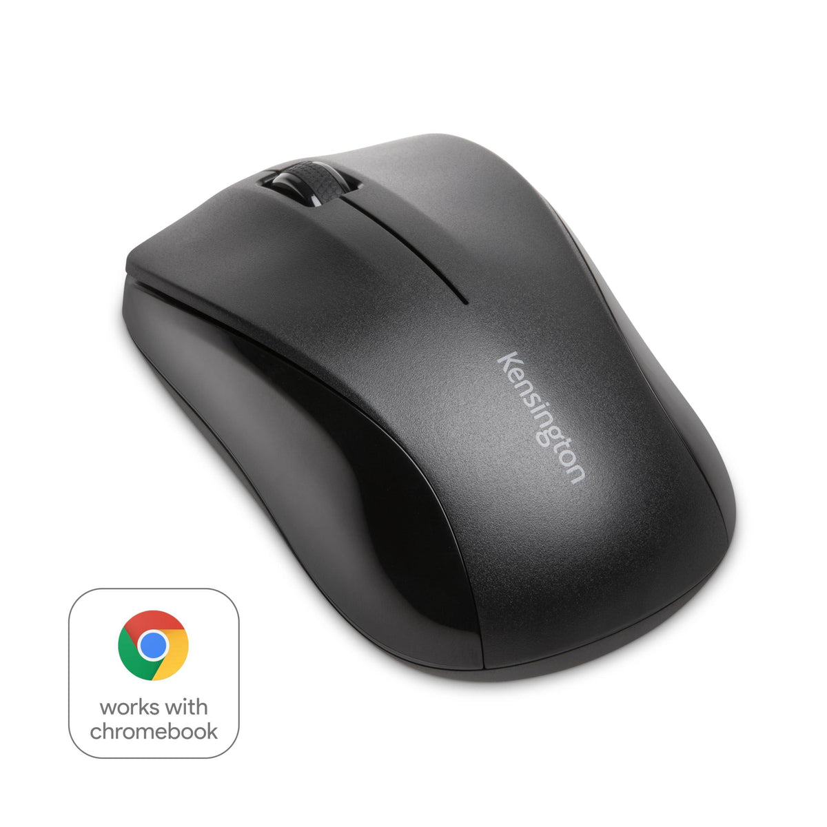 Kensington Silent Mouse-for-Life Wireless USB Mouse - Black (K72392US),1.5" x 2.4" x 4.3"