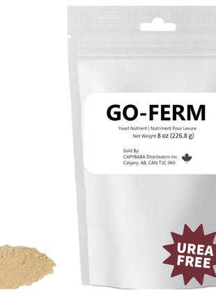 Go-Ferm Yeast Rehydration Nutrient - 8 oz (226.8 g) - Make Wine Cider Mead Kombucha At Home - Sold by CAPYBARA Distributors Inc.