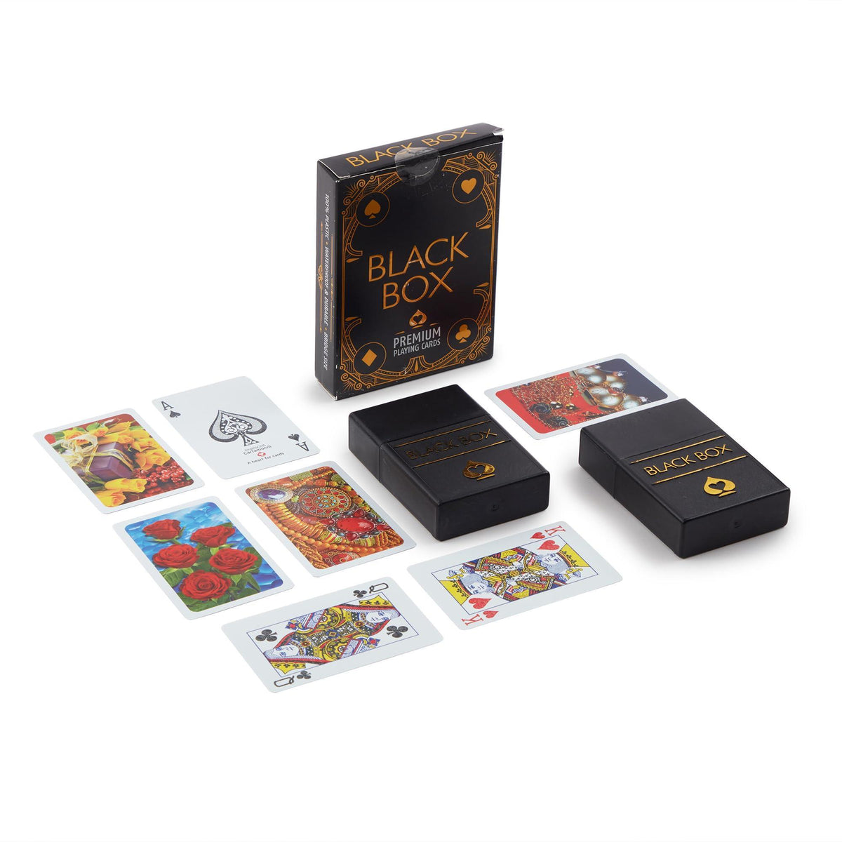 Black Box Premium Plastic Kid Black Box Playing Card Game, Set of 2
