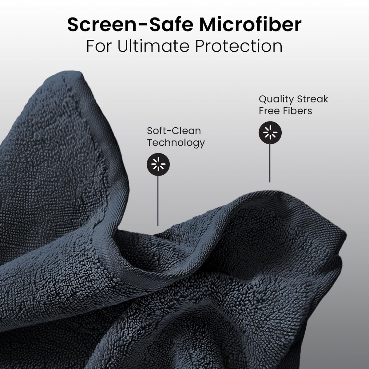 EVEO® Screen Cleaner Spray Kit (Streak-Free) TV Screen Cleaner for Smart TV, LCD, LED, OLED | Computer Screen Cleaner Spray and Wipe Microfiber Cloth - TV, Monitor, Laptop, iPad, Car - 6.7oz 1 Pack