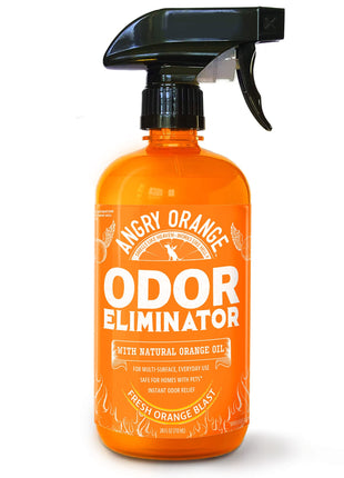 ANGRY ORANGE Pet Odor Eliminator for Dog and Cat Urine, Carpet Stains, and Strong Smells 芒聙聯 Citrus Cleaner with Natural Orange Oil 芒聙聯 24 oz
