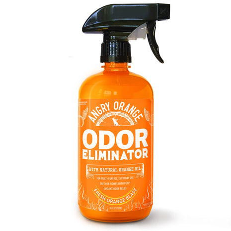 ANGRY ORANGE Pet Odor Eliminator for Dog and Cat Urine, Carpet Stains, and Strong Smells 芒聙聯 Citrus Cleaner with Natural Orange Oil 芒聙聯 24 oz