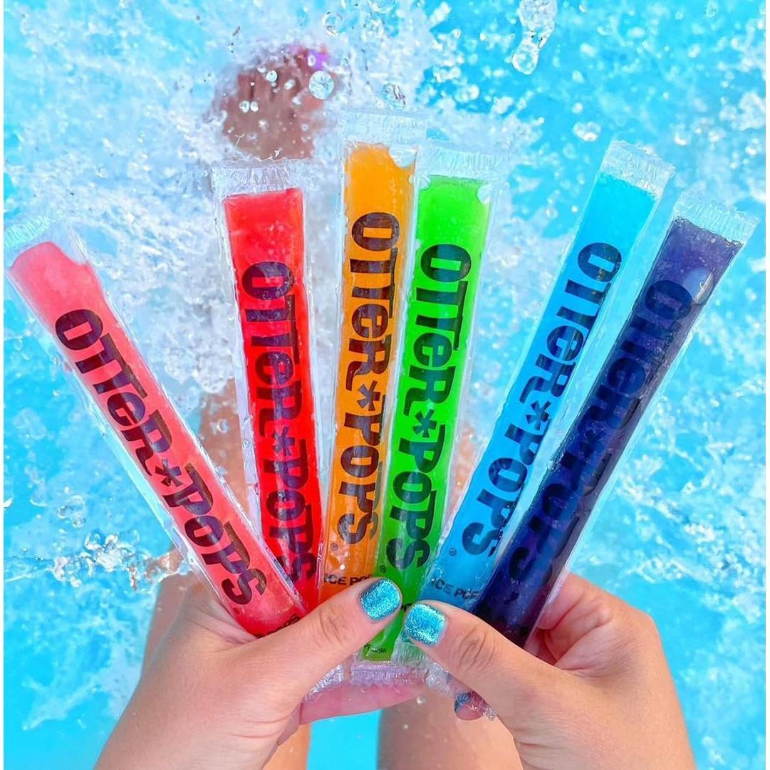 Otter Pops, Original Assorted Freezer Pops, 1oz Freeze Pops in Six Zippy Flavors, 100 Count, (85100)