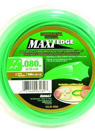 Arnold Maxi-Edge .08-Inch x 140-Foot Commercial Grade Trimmer Line