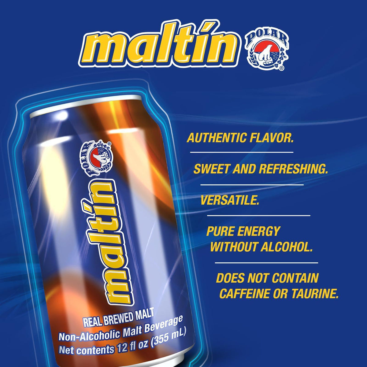 Maltin Polar Non-Alcoholic Malt Beverage – Natural Cane Sugar Drink (24-Pack)