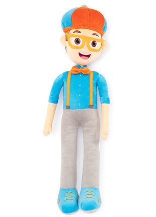 Blippi Toddler Kids Plush Pillow Buddy, Blue | 24 Inches, Official Product, Ultra-Soft Polyester, Stuffed Plushie, Spot Clean Only, Kids Gift