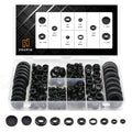 Vrupin 188 Pcs Rubber Grommets Kit - Rubber Washers for Wiring - 10 Different Sizes(1/4