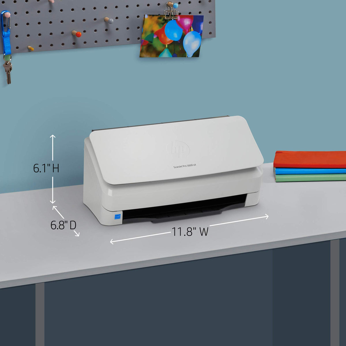 HP ScanJet Pro 3000 s4 (6FW07A) 40ppm USB 3.0 Color Duplex Scanner with 50-page ADF for Documents, Photos, Receipts, and Cards. TWAIN/ISIS drivers included