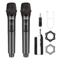 talomen Wireless Microphone,Professional Dual Handheld Cordless Dynamic Mic System with Rechargeable Receiver(160 Ft),Karaoke Microphone Set for Singing,Karaoke,Wedding,DJ,Party,Speech,Church,K60-2
