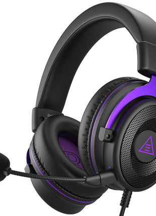 EKSA E900 Headset with Microphone for PC, PS4,PS5, Xbox - Detachable Noise Canceling Mic, 3D Surround Sound, Wired Headphone for Gaming, Computer, Laptop, 3.5MM Jack