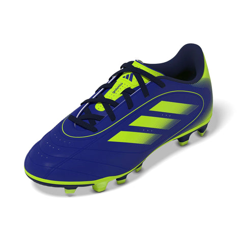 adidas Unisex-Kids Goletto IX Firm Ground/Multi Ground Soccer, Lucid Blue/Lucid Lemon/Dark Blue, 1