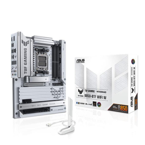 ASUS TUF Gaming B850-BTF WiFi W AMD B850 ATX Motherboard,Hidden-Connector Design, 14+2+1 80A DrMOS Power Stages, DDR5, PCIe 5.0 Ready, 3X M.2, Wi-Fi 7, 2.5Gb LAN, DP, HDMITM, USB 20Gbps Type-C