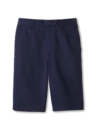 French Toast Boys' Pull-On Twill Chino Shorts, Navy, 10