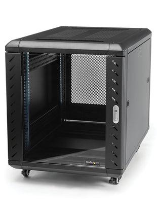 12U 29in Knock-Down Server Rack Cabinet with Casters