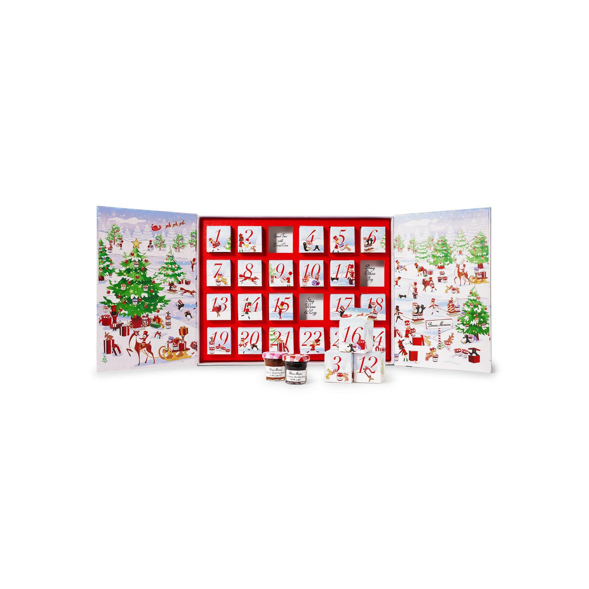 Bonne Maman 2025 Limited Run Edition Advent Calendar, 24 Mini Spreads