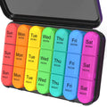 Daviky Pill Organizer 3 Times a Day, Daily Pill Box 7 Day, Weekly Cases Medicine Organizers to Hold Vitamins and Medication