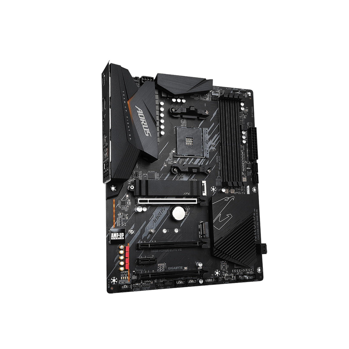 GIGABYTE B550 AORUS ELITE AX V2 Motherboard, Supports AMD AM4 Ryzen 5000 Processors, ATX, DDR4, Dual M.2, SATA 6Gb/s, 2.4/5 GHz Dual-Band, 2.5 GbE LAN, PCIe 4.0
