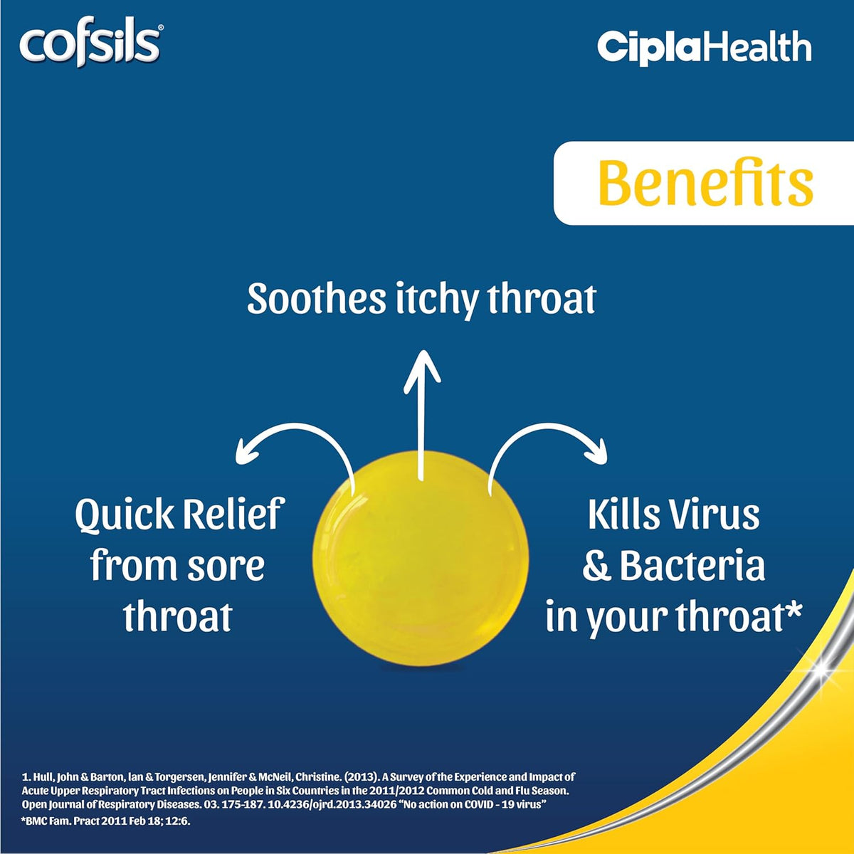 Cipla Cofsils Lozenges (200 Lozenges) | Lemon Honey Flavour | Quick Relief from Sore Throat, Itchy Throat and Scratchy Throat (10 x 20 Strips)